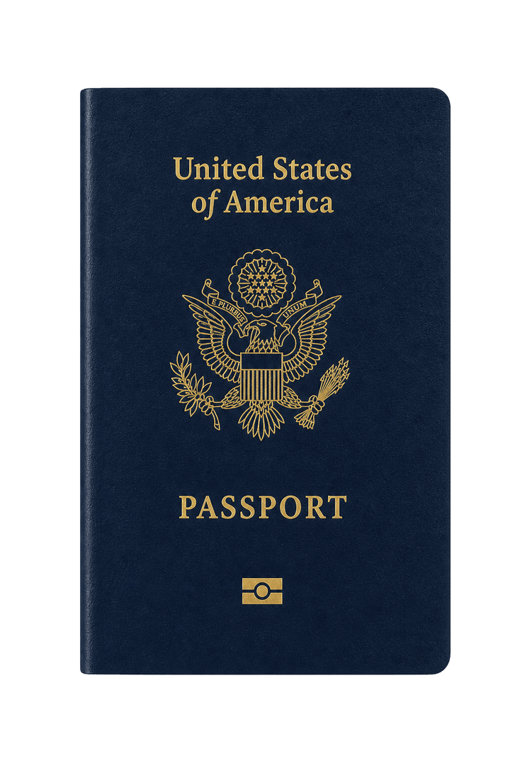 Illustrated США passport